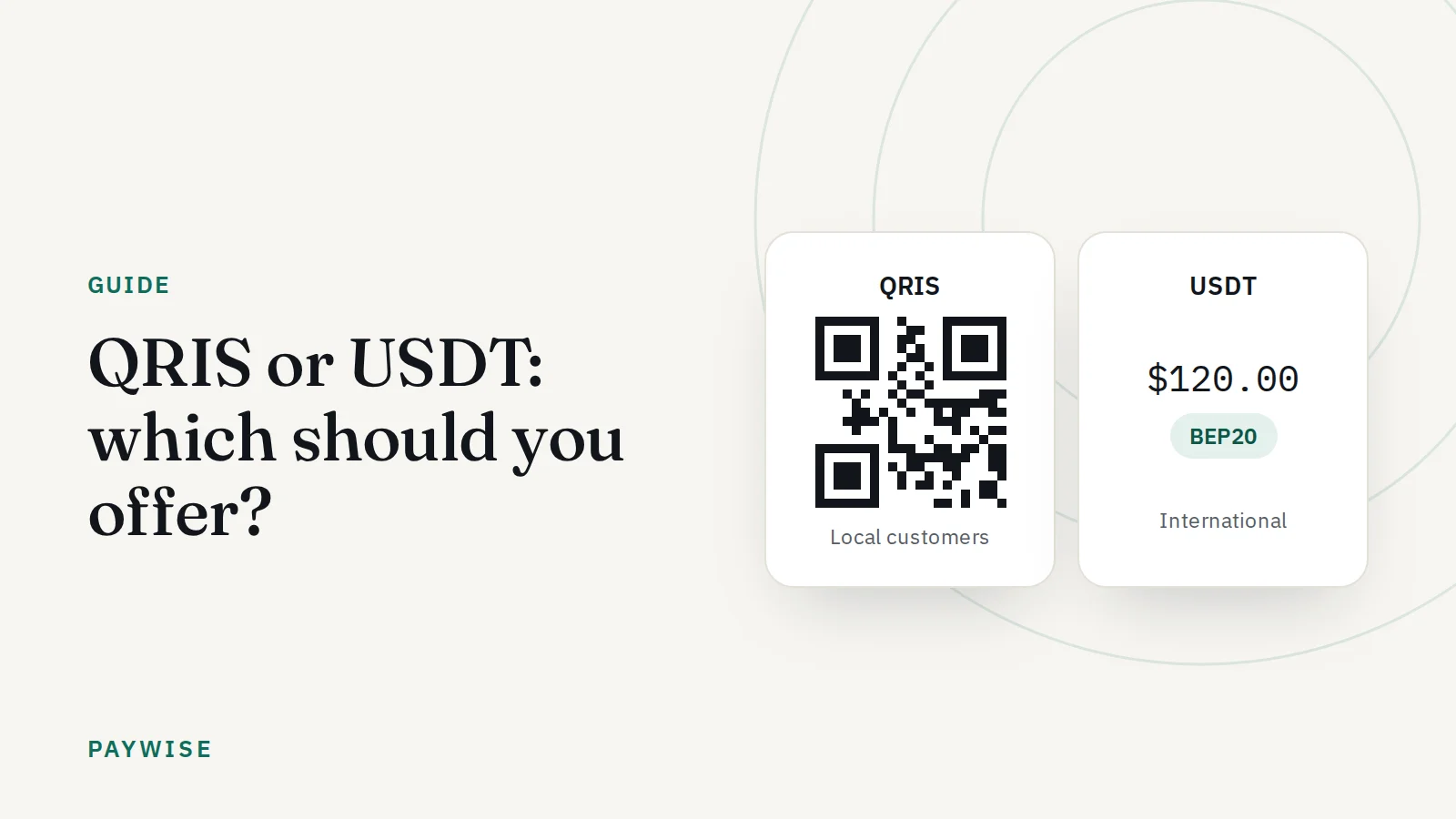 QRIS atau USDT: metode pembayaran mana yang sebaiknya Anda sediakan?
