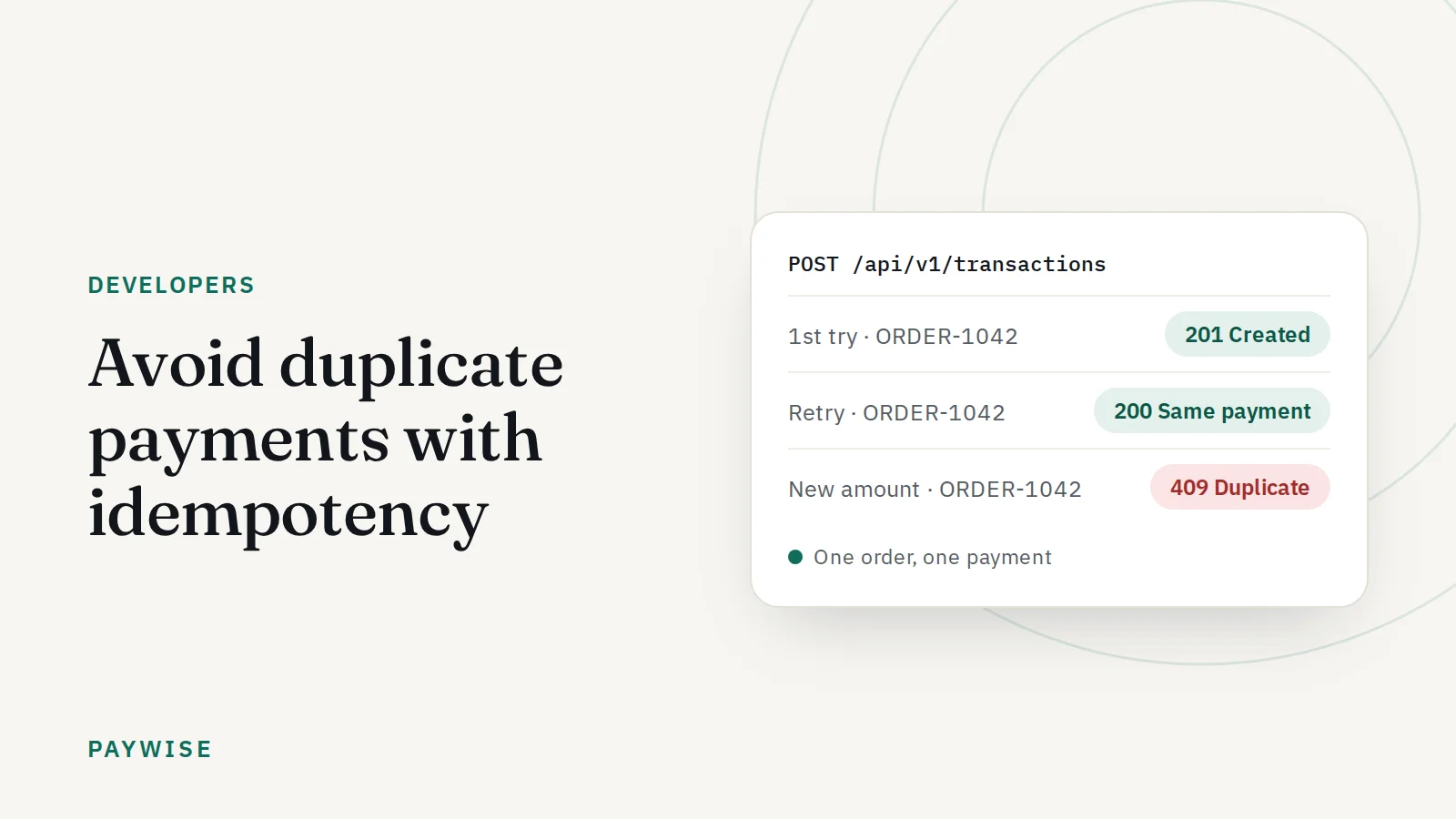 Avoid duplicate payments: how idempotency keeps one order to one payment