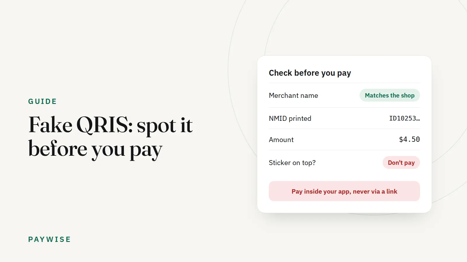 Fake QRIS: how to spot it and check a real QRIS before you pay