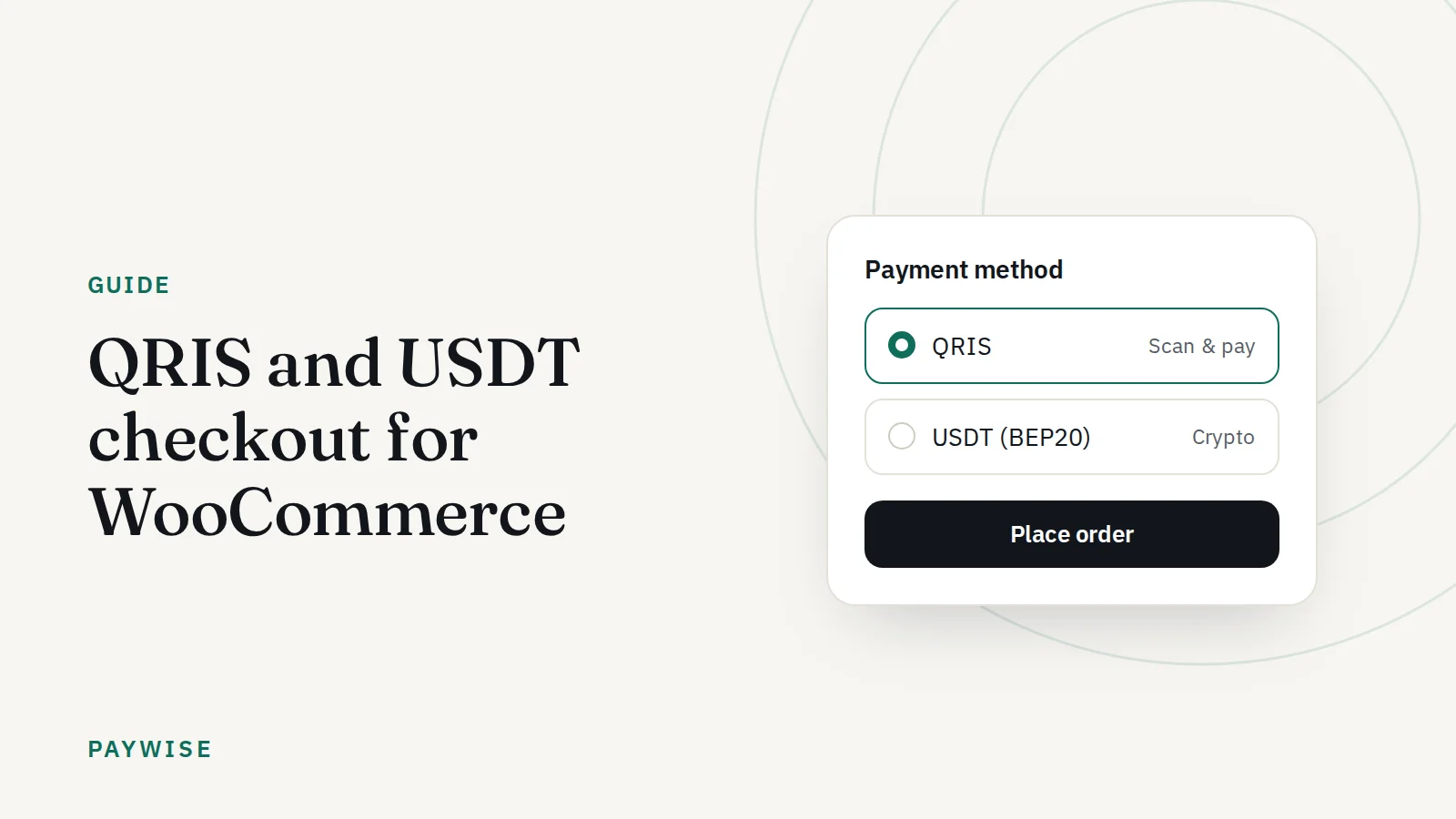 Add QRIS and USDT to your WooCommerce checkout